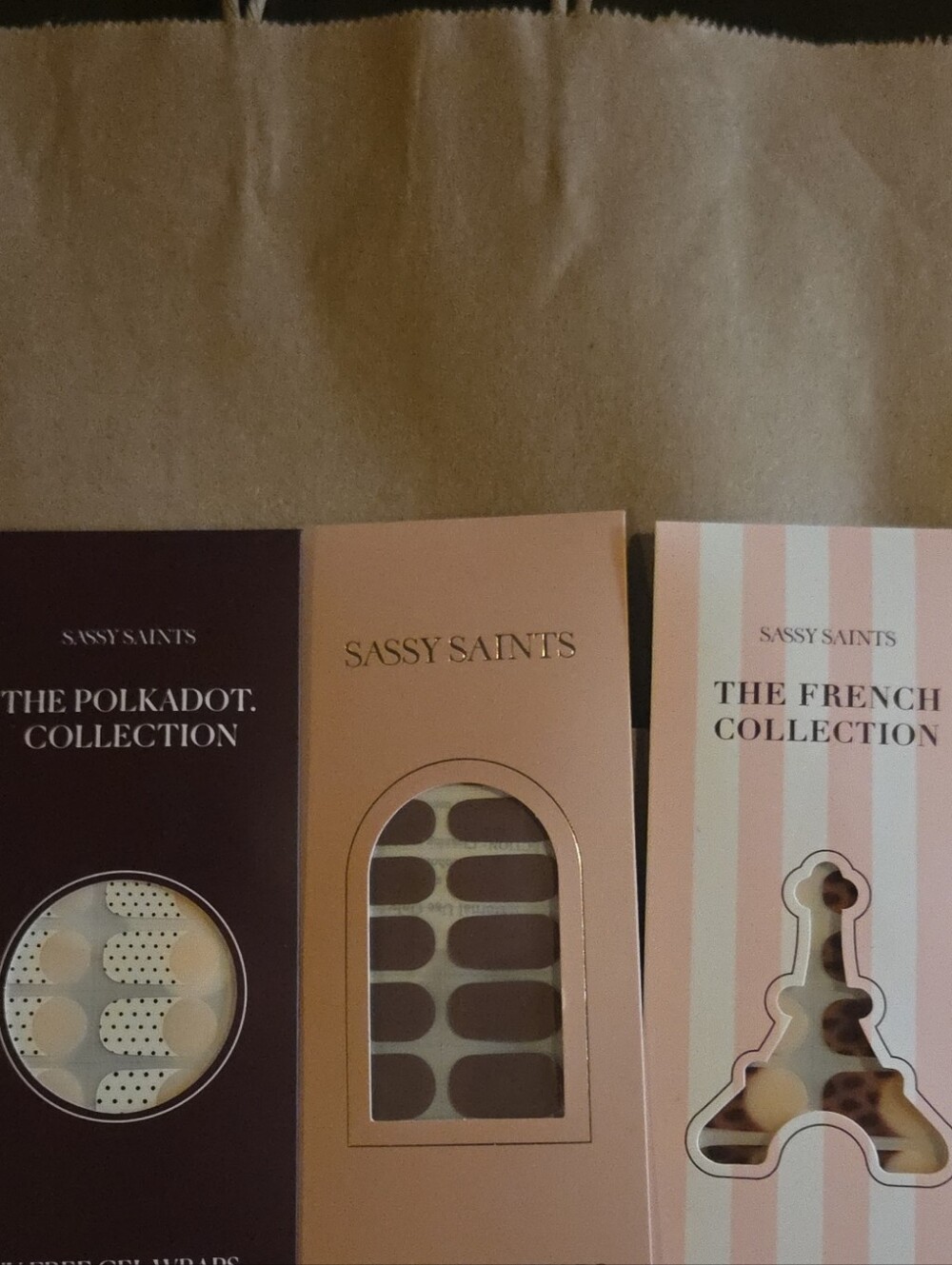 Nude and Pink Nail Wraps - The Polkadot & French Collections